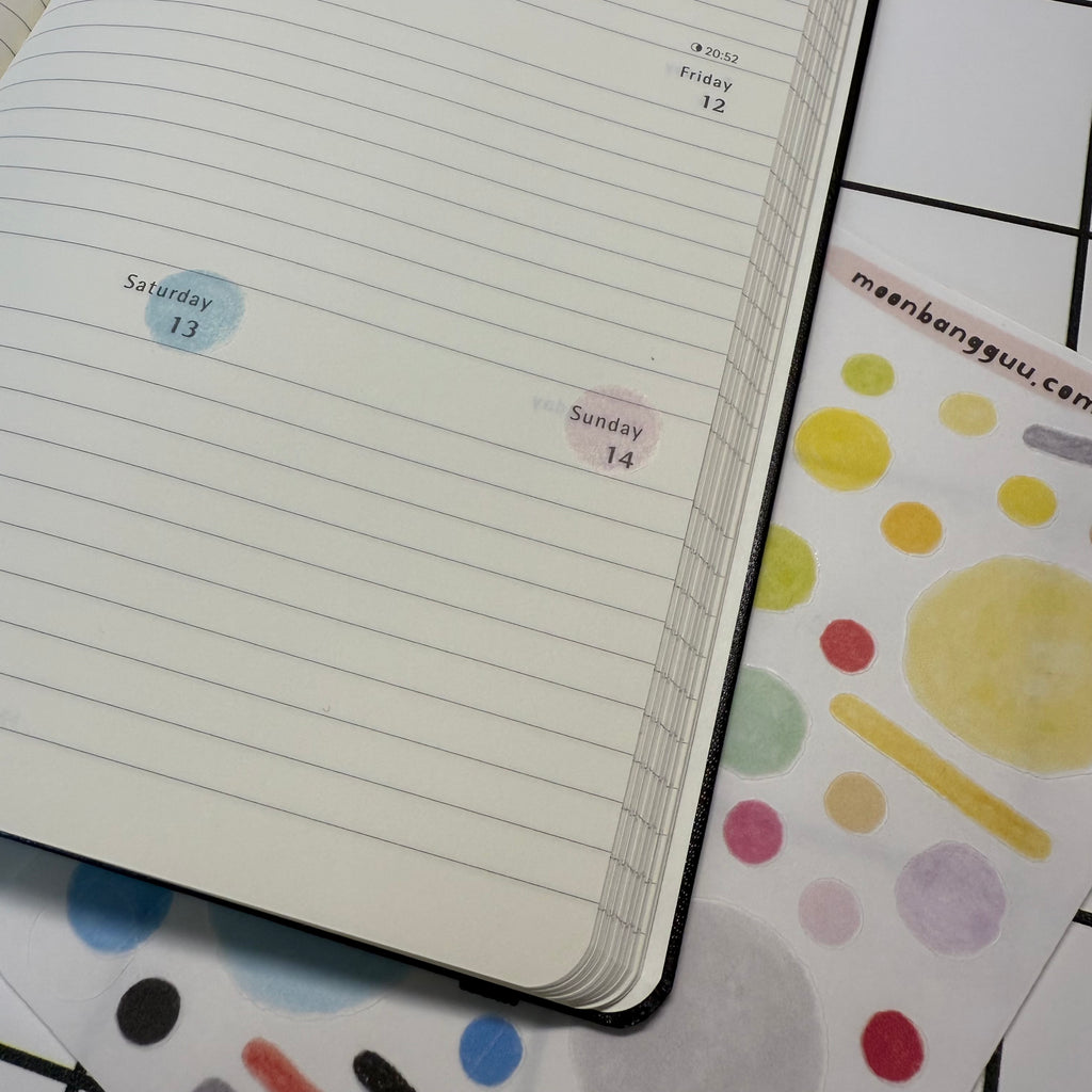 FLIGHT play l semi clear planner sticker sampler sheet