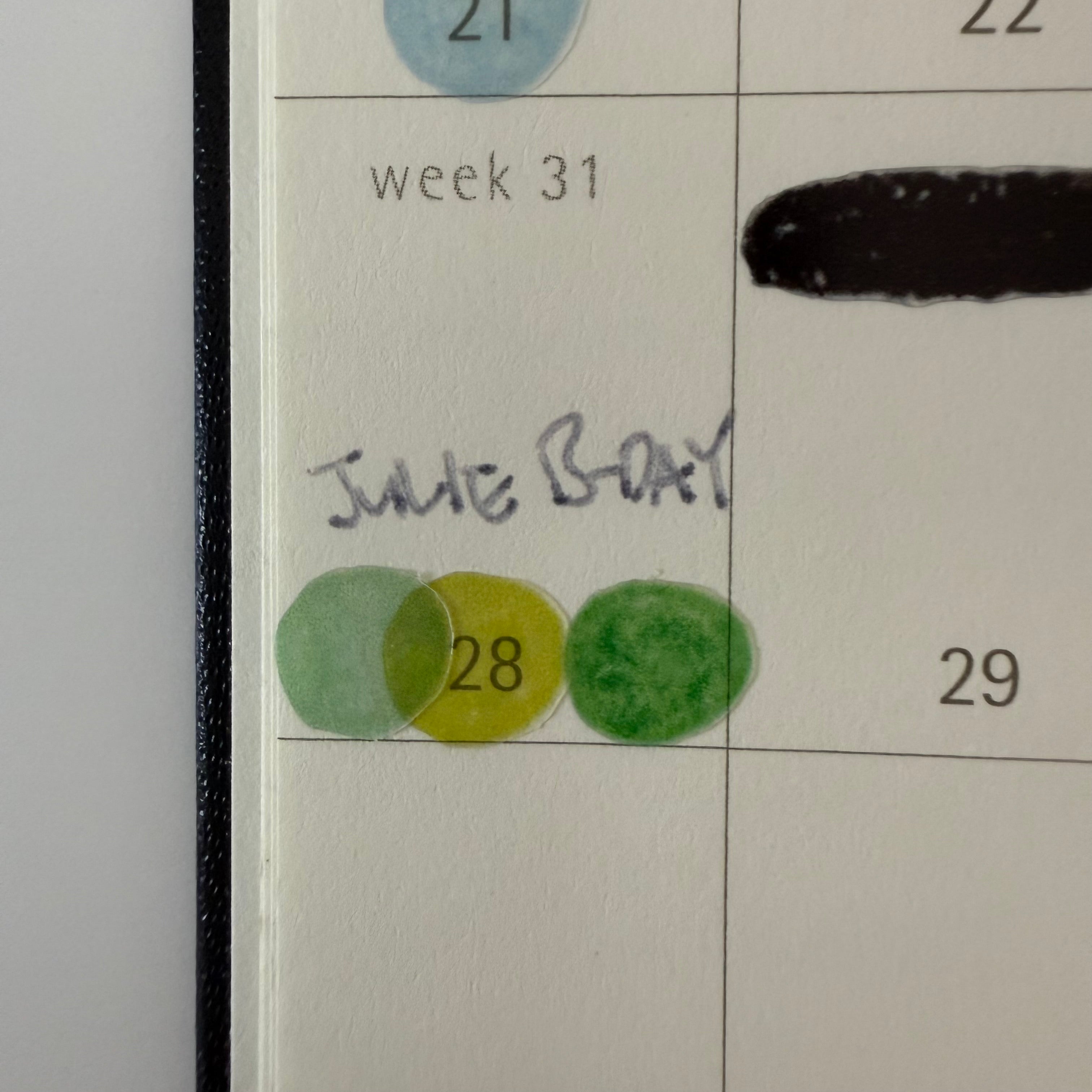 [DOT small] semi clear planner sticker sampler sheet